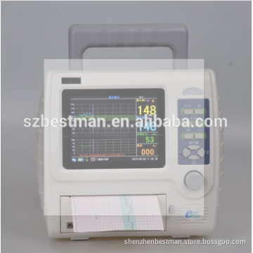 LCD display Bestman fetal monitor for twins fetal detect heart CTG machine